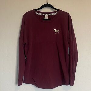 Victoria's Secret Pink Maroon Top